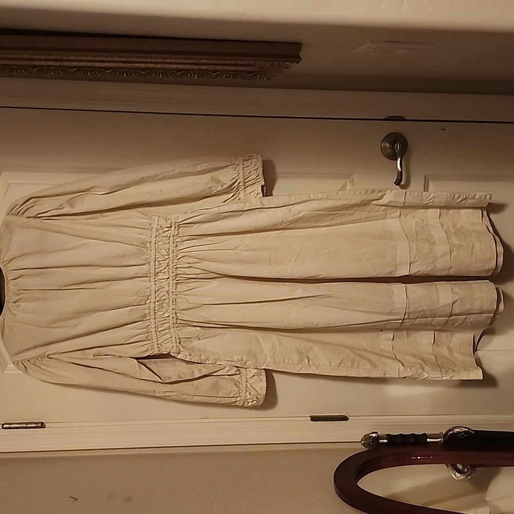 J. Crew Cream Long Sleeve Dress - Picture 3 of 6
